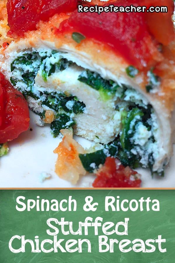 Recipe for spinach and ricotta stuffed chicken breast