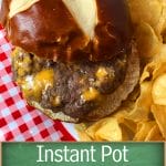 Recipe for Instant Pot cheeseburgers
