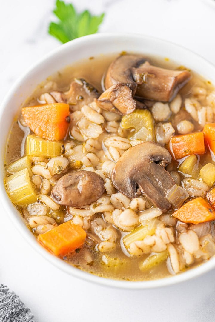 Mushroom Barley Soup for Two Recipe: How to Make It