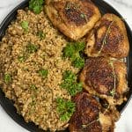Recipe for Instant Pot chicken and brown rice