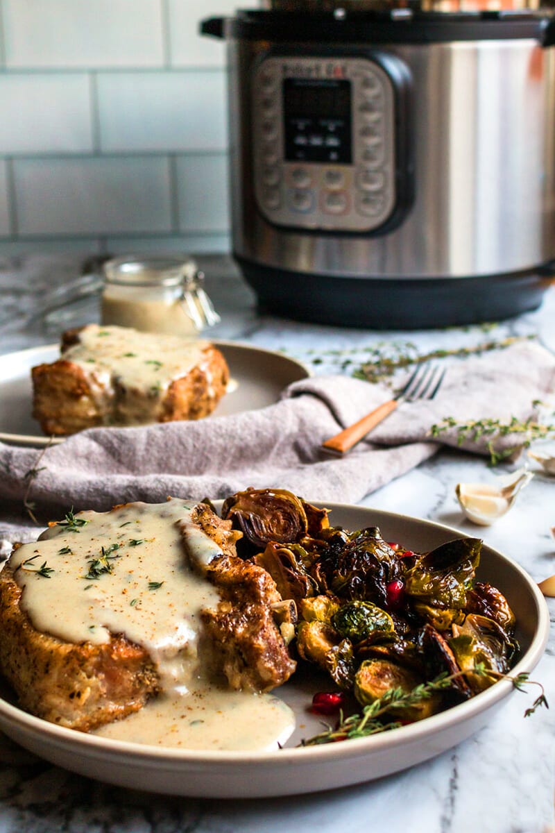 Instant pot garlic pork chops hot sale