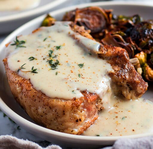 Creamy garlic pork discount chops instant pot