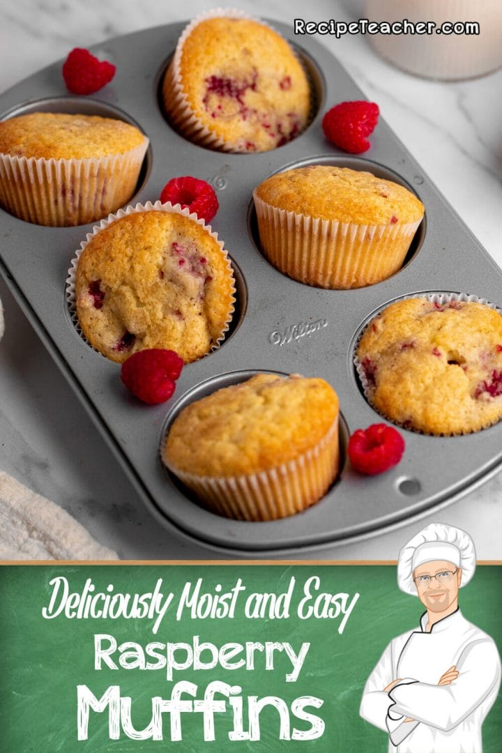 Recipe for raspberry muffins.