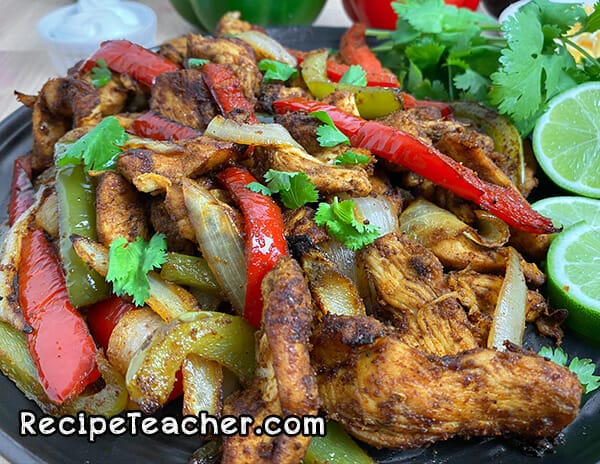 Recipe for air fryer chicken fajitas
