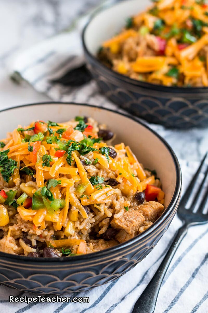 Instant pot fiesta chicken best sale and rice