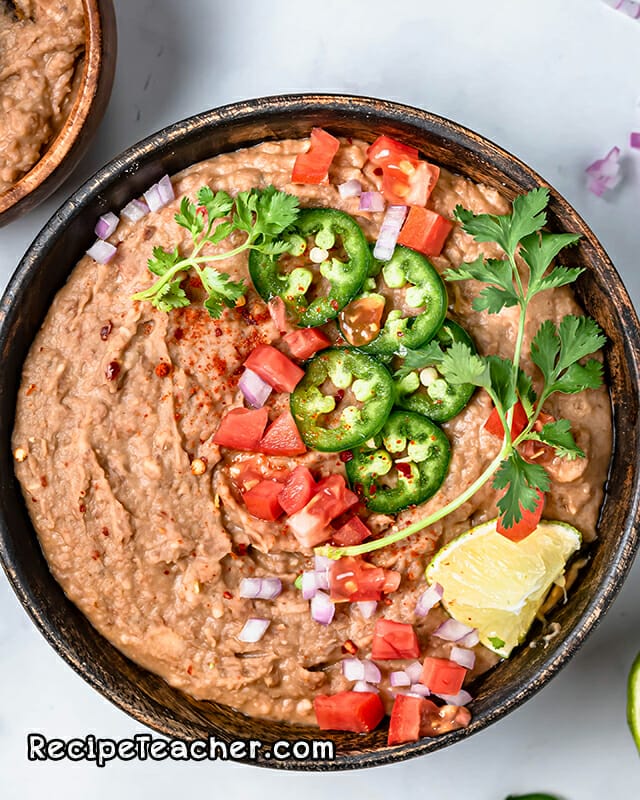 Recipe for Instant Pot Refried Beans