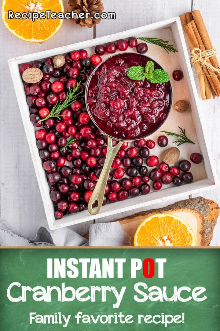 Recipe for Instant Pot cranberry sauce