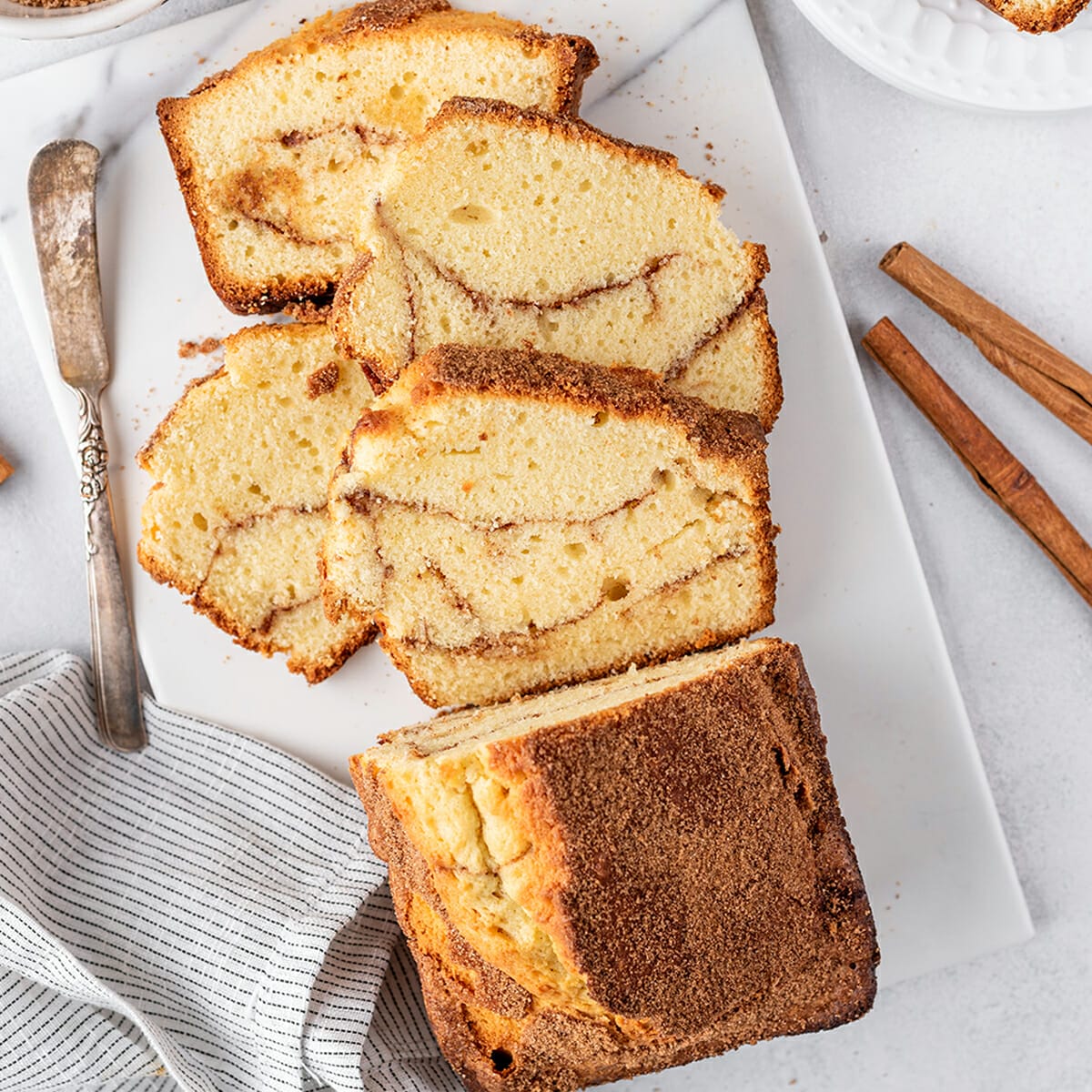 Cinnamon Loaf Cake Recipe | We are not Martha