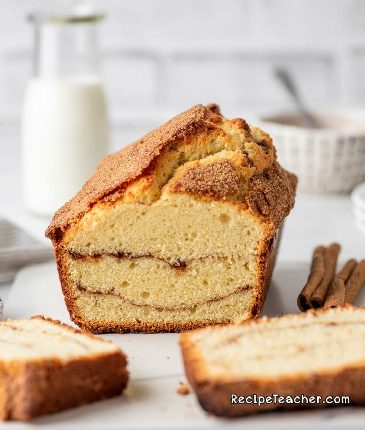 Our cinnamon swirl loaf made with our easy recipe