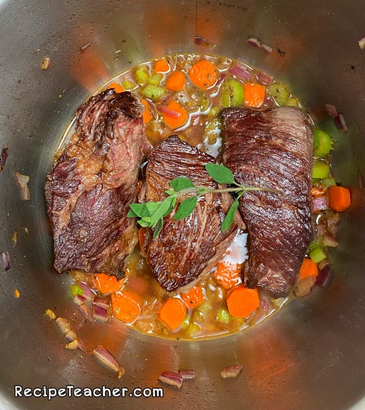 Recipe for Instant Pot beef short ribs