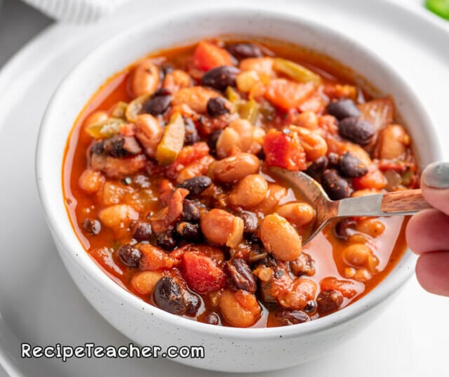 Best Damn Instant Pot Vegetarian Chili - RecipeTeacher