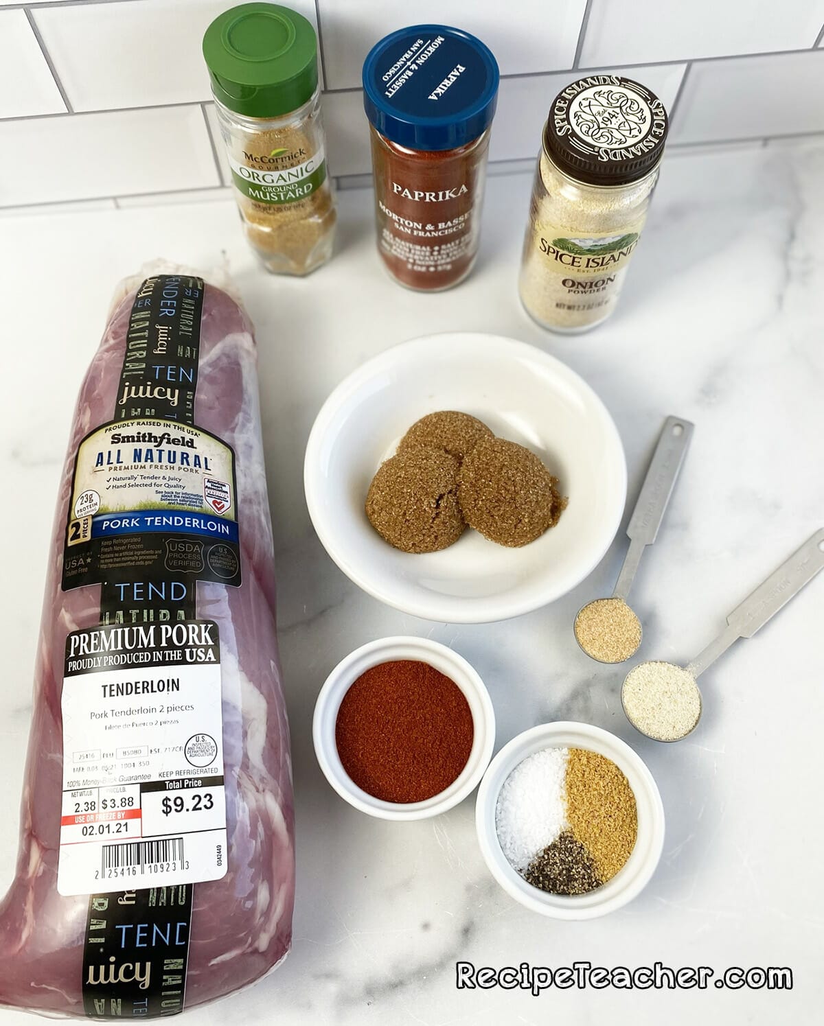 Dry rub for top pork tenderloin in oven