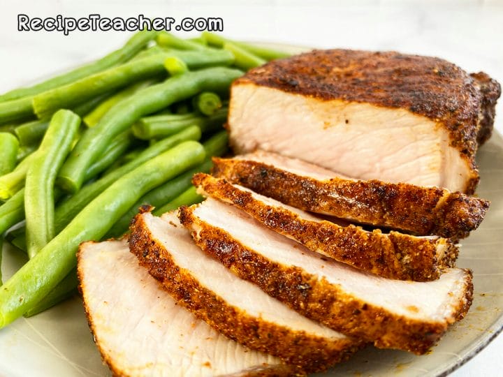 Recipe for coriander crusted pork chops