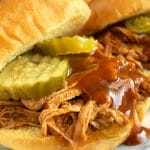 Instant Pot sweet, tangy and spicy pulled pork sandwiches