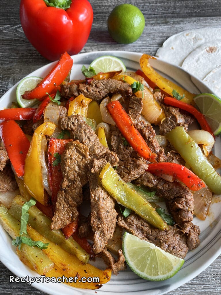 Best Damn Air Fryer Steak Fajitas - RecipeTeacher