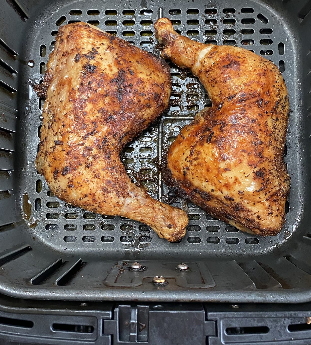 Air Fryer Chicken Leg Quarters - TheCookful