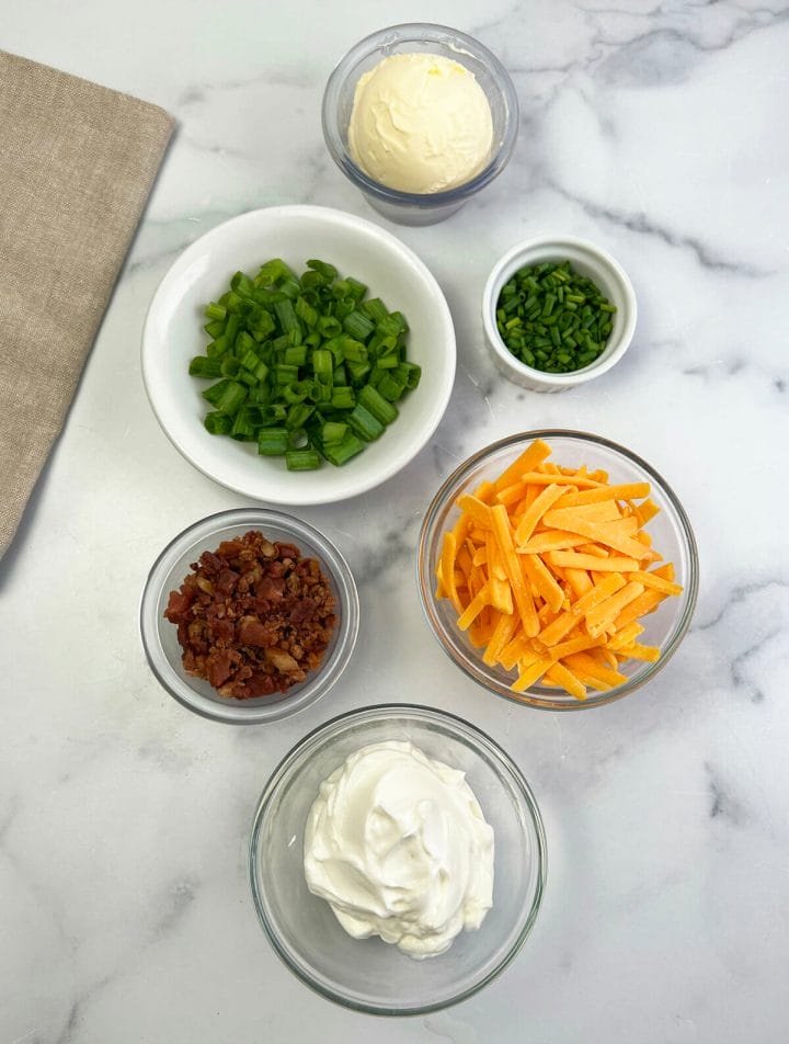 Toppings for air fryer baked potatoes