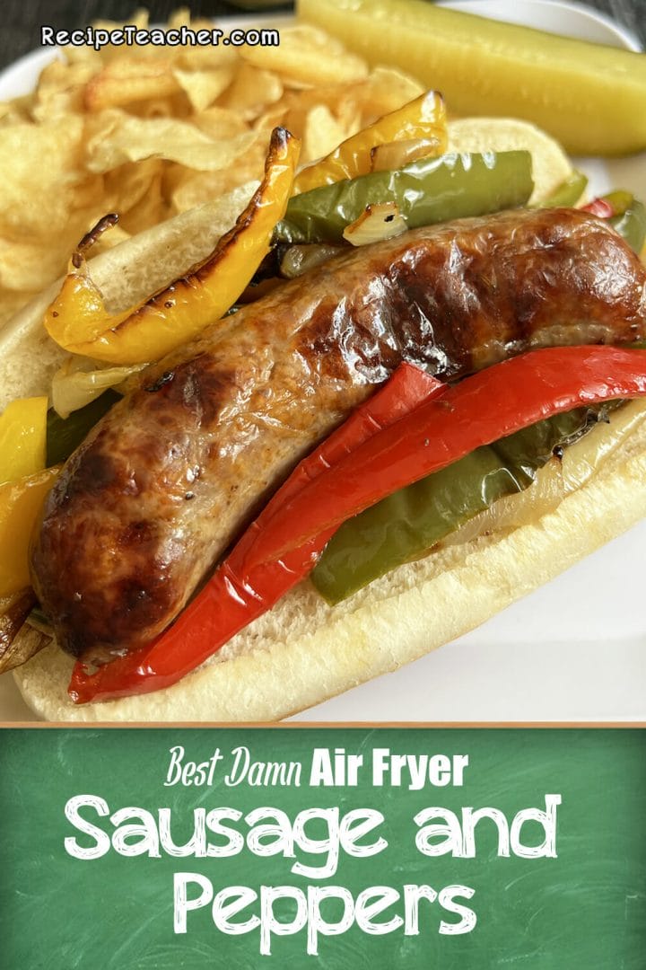 recipe for air fryer sausage and peppers