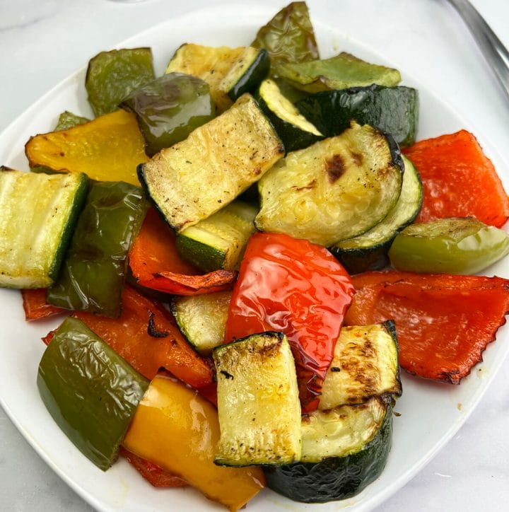 Recipe for air fryer zucchini and peppers