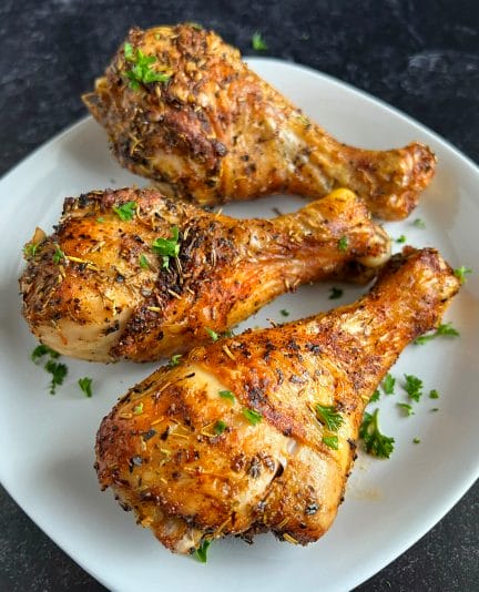 Air Fryer Herb Roasted Chicken Legs - RecipeTeacher