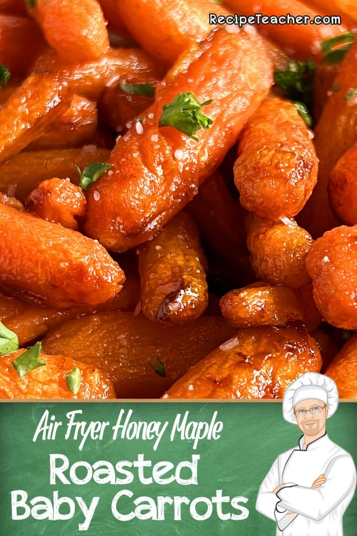 Recipe for honey maple roasted baby carrots.