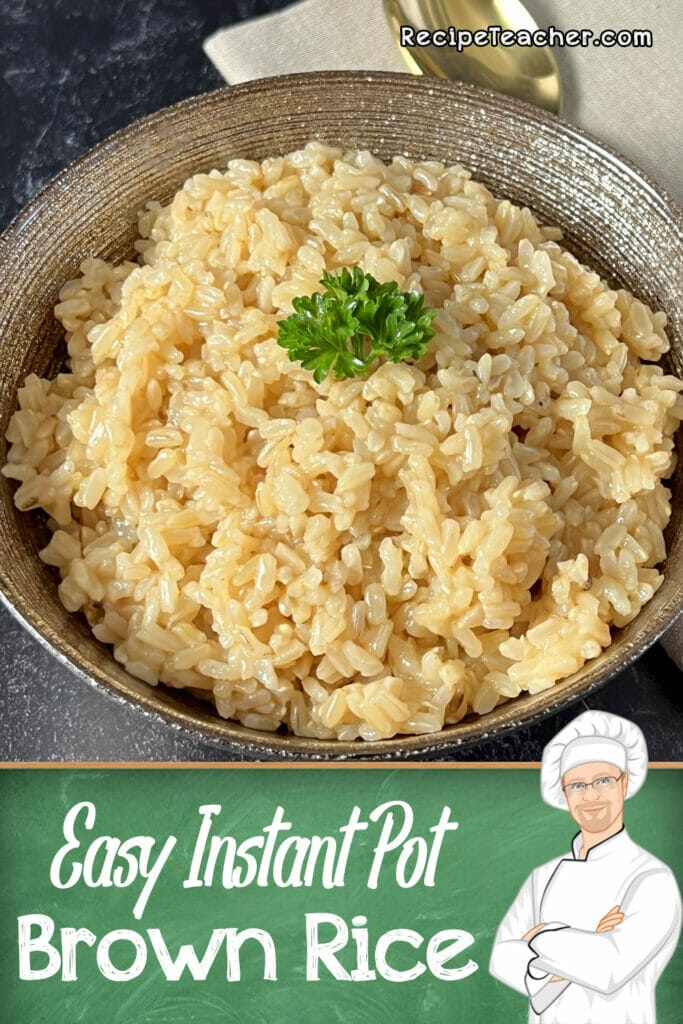 Instant Pot Brown Rice (basic and easy) - RecipeTeacher