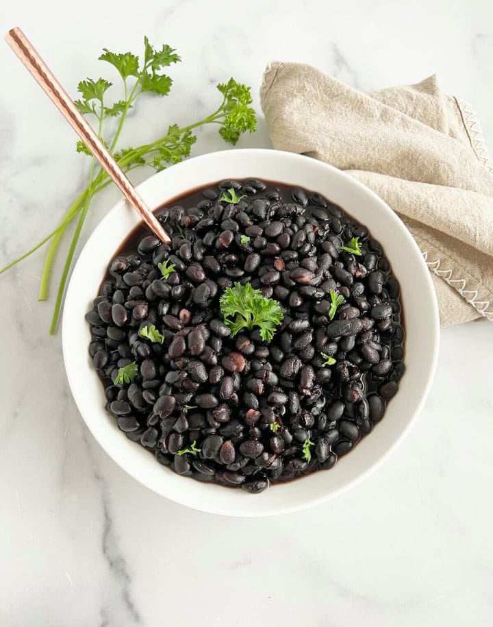 Recipe for making Instant Pot black beans