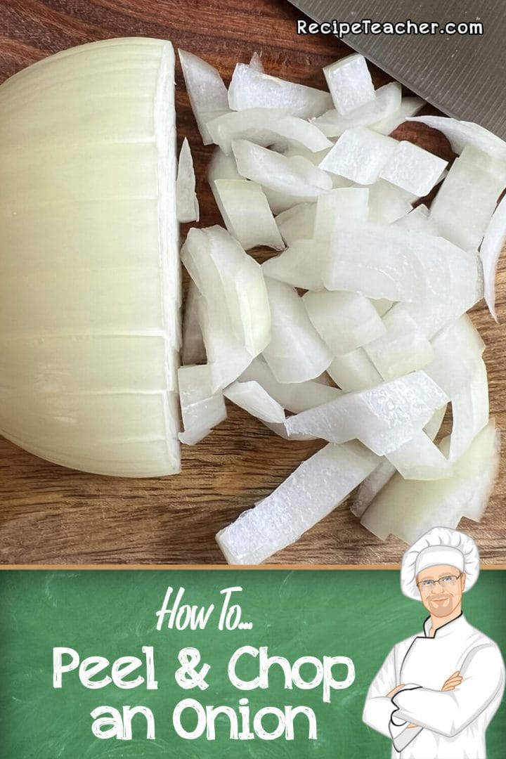 How to peel and dice an onion