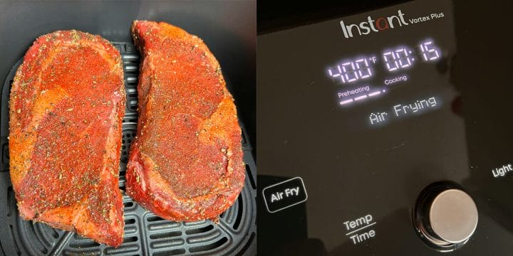 Recipe for air fryer ribeye steak