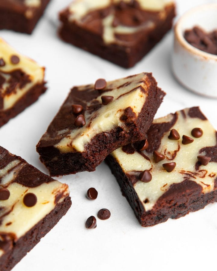 Recipe for cheesecake brownies.