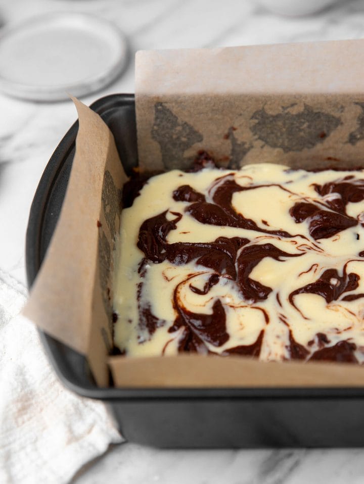 Recipe for chocolate cheesecake brownies