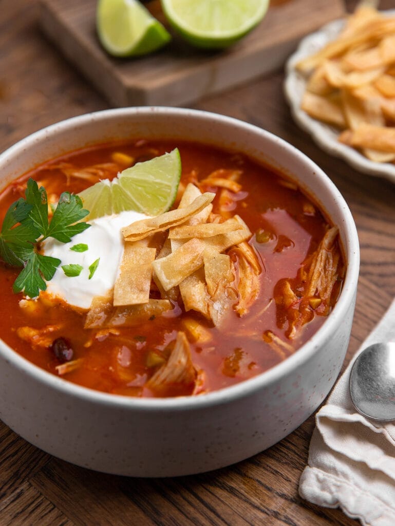 Best Damn Instant Pot Chicken Tortilla Soup - RecipeTeacher